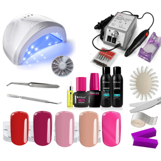 Kit Semipermanente Completo con Lampada LED 48 Watt, Fresa 20000 giri pro e accessori